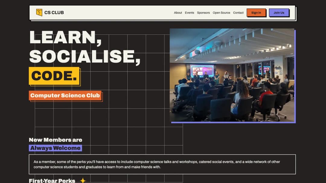 CS Club Website