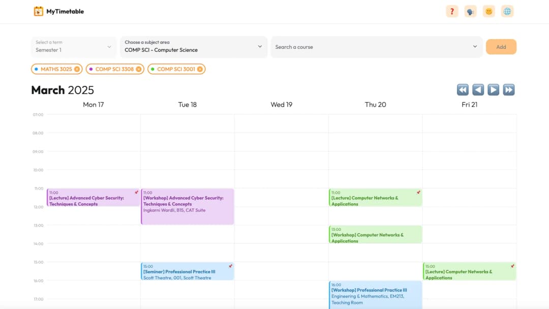 MyTimetable